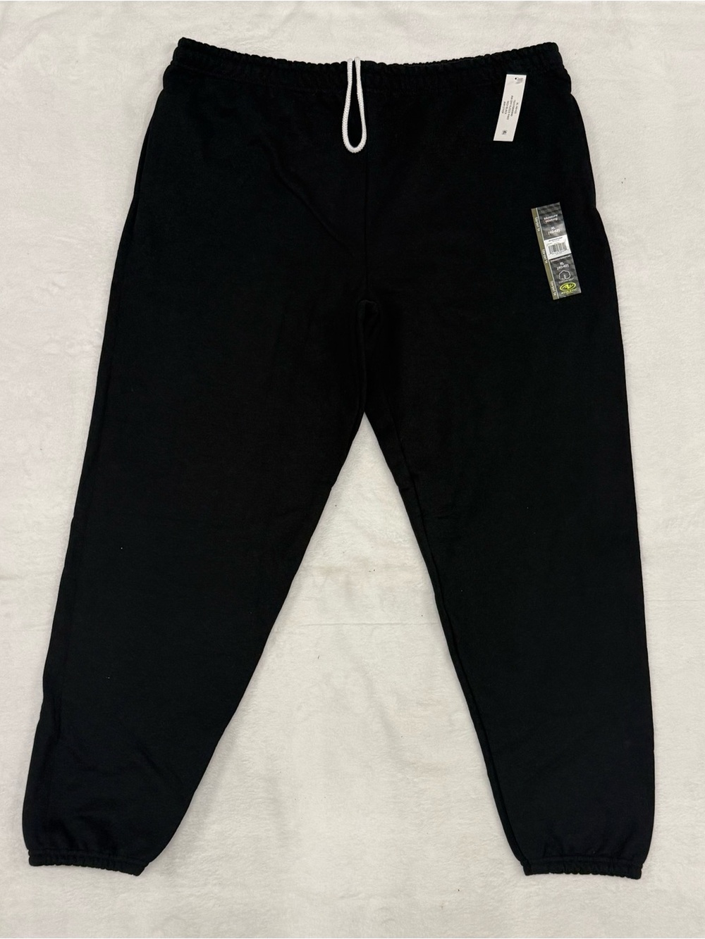 Men’s Athletic Works Black Fleece Jogger Sweatpants XL (40-42) NWT